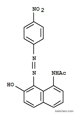 Molecular Structure of 59970-81-9 (N-[7-Hydroxy-8-[(4-nitrophenyl)azo]-1-naphtyl]acetamide)