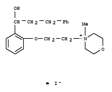 Morpholinium,4-[2-[2-(1-hydroxy-3-phenylpropyl)phenoxy]ethyl]-4-methyl-, iodide (1:1)
