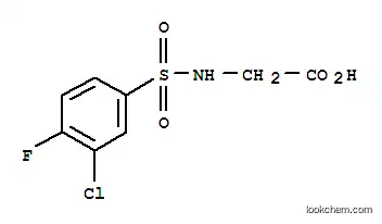Molecular Structure of 613657-33-3 (N-[(3-Chloro-4-fluorophenyl)sulfonyl]glycine)