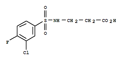 b-Alanine,N-[(3-chloro-4-fluorophenyl)sulfonyl]-