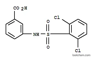Molecular Structure of 613658-25-6 (Benzoicacid, 3-[[(2,6-dichlorophenyl)sulfonyl]amino]-)