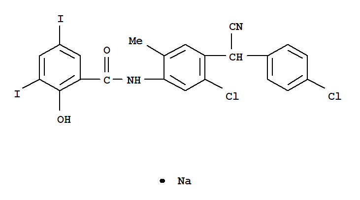Closantel sodium(61438-64-0)