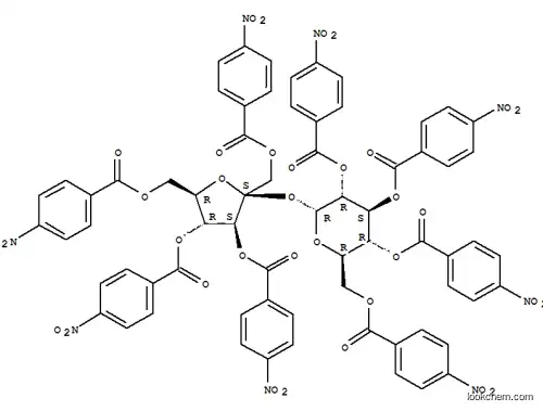 Molecular Structure of 61480-91-9 (OCTA-O-P-NITROBENZOYL SACCHAROSE)