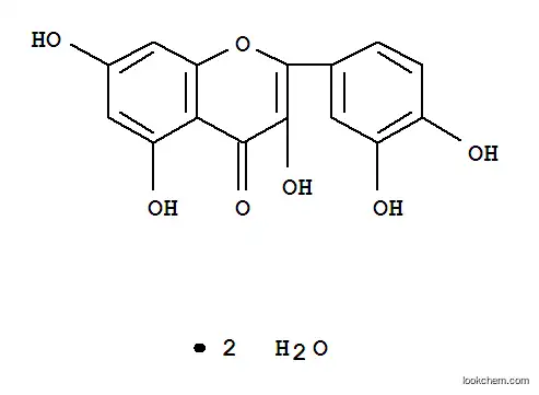 Molecular Structure of 6151-25-3 (Quercetin dihydrate)