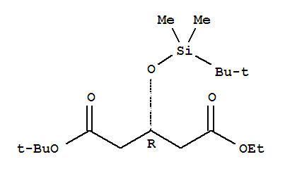 Pentanedioic acid, 3-[[(1,1-dimethylethyl)dimethylsilyl]oxy]-, 1-(1,1-dimethylethyl) 5-ethyl ester,(3R)-