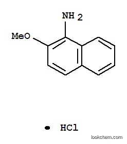 Molecular Structure of 6271-82-5 (1-Naphthalenamine,2-methoxy-, hydrochloride (1:1))