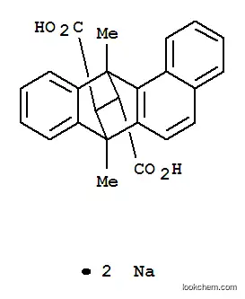 Molecular Structure of 6299-48-5 (7,12-dimethyl-7,12-dihydro-7,12-ethanotetraphene-13,14-dicarboxylic acid)