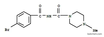 Molecular Structure of 6312-50-1 (N-(4-Bromobenzoyl)-4-methylpiperazine-1-carboxamide)