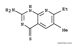 Molecular Structure of 6327-16-8 (2-amino-7-ethyl-6-methylpyrido[2,3-d]pyrimidine-4(1H)-thione)