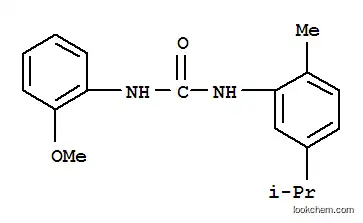 Molecular Structure of 6341-37-3 (1-(2-methoxyphenyl)-3-[2-methyl-5-(propan-2-yl)phenyl]urea)