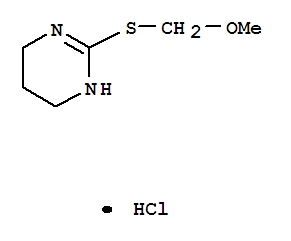6345-44-4,2-[(methoxymethyl)sulfanyl]-1,4,5,6-tetrahydropyrimidine,Pyrimidine,1,4,5,6-tetrahydro-2-[(methoxymethyl)thio]-, monohydrochloride (9CI); NSC 44350