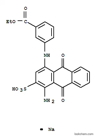 Molecular Structure of 6424-88-0 (3-[[4-Amino-9,10-dihydro-9,10-dioxo-3-(sodiosulfo)anthracen-1-yl]amino]benzoic acid ethyl ester)