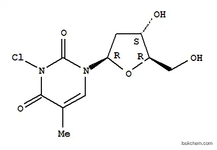Molecular Structure of 64398-17-0 (Thymidine, 3-chloro-)