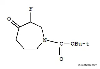 Molecular Structure of 644982-12-7 (TERT-BUTYL 3-FLUORO-4-OXOAZEPANE-1-CARBOXYLATE)