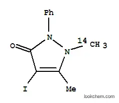 Molecular Structure of 65550-46-1 (4-IODOANTIPYRENE-N-METHYL-14C)
