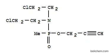 Molecular Structure of 6651-09-8 (prop-2-yn-1-yl N,N-bis(2-chloroethyl)-P-methylphosphonamidate)