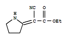 66751-25-5,ethyl (2Z)-cyano(pyrrolidin-2-ylidene)ethanoate,Aceticacid, cyano-2-pyrrolidinylidene-, ethyl ester (9CI); NSC 151779