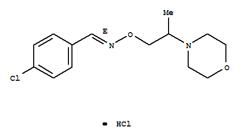Benzaldehyde,4-chloro-, O-[2-(4-morpholinyl)propyl]oxime, monohydrochloride, (E)- (9CI)(66842-90-8)