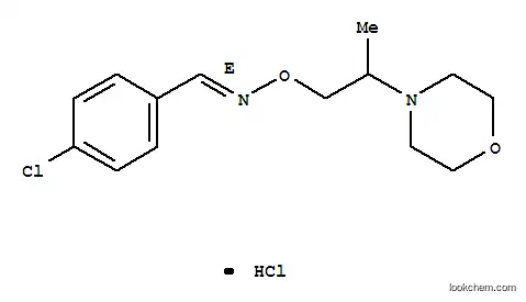 Molecular Structure of 66842-90-8 (4-[1-({[(E)-(4-chlorophenyl)methylidene]amino}oxy)propan-2-yl]morpholin-4-ium chloride)