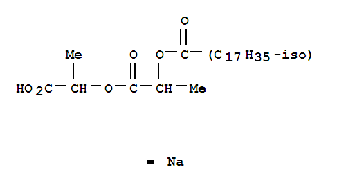 Isooctadecanoic acid,2-(1-carboxyethoxy)-1-methyl-2-oxoethyl ester, sodium salt (1:1)