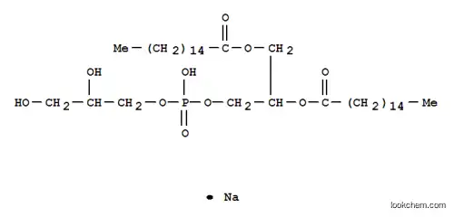 Molecular Structure of 67232-81-9 (1,2-DIHEXADECANOYL-SN-GLYCERO-3-[PHOSPHO-RAC-(1-GLYCEROL)] SODIUM SALT)