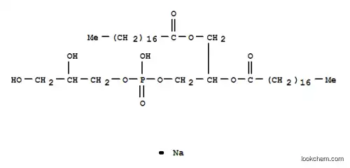 Molecular Structure of 67232-82-0 (1,2-DISTEAROYL-SN-GLYCERO-3-PHOSPHO-RAC-GLYCEROL SODIUM SALT)