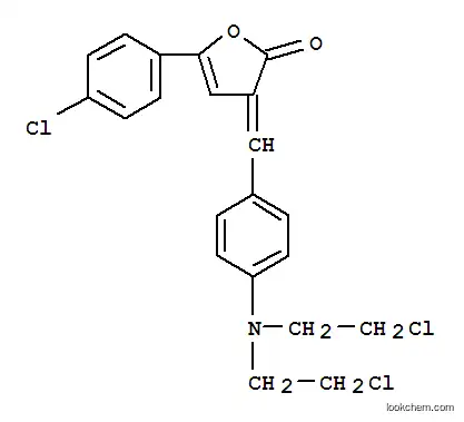 Molecular Structure of 6781-81-3 (3-{4-[bis(2-chloroethyl)amino]benzylidene}-5-(4-chlorophenyl)furan-2(3H)-one)