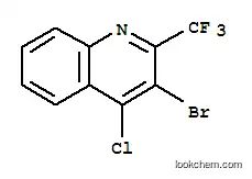 Molecular Structure of 683274-52-4 (3-BROMO-4-CHLORO-2-(TRIFLUOROMETHYL)QUINOLINE)