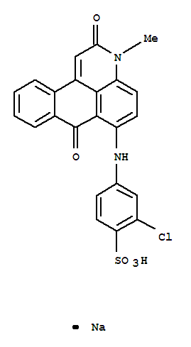 2-Chloro-4-[(2,7-dihydro-3-methyl-2,7-dioxo-3H-dibenz[f,ij]isoquinolin-6-yl)amino]benzenesulfonic acid sodium salt