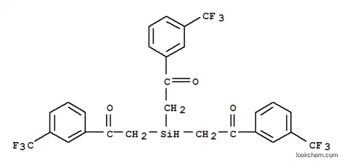 Molecular Structure of 6947-93-9 (tris{2-oxo-2-[3-(trifluoromethyl)phenyl]ethyl}silyl)