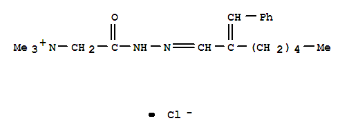 6956-31-6,2-{(2E)-2-[(2E)-2-benzylideneheptylidene]hydrazinyl}-N,N,N-trimethyl-2-oxoethanaminium,Ethanaminium, N,N,N-trimethyl-2-oxo-2-[2-[2-(phenylmethylene)heptylidene]hydrazino]-, chloride (9CI); NSC 65017