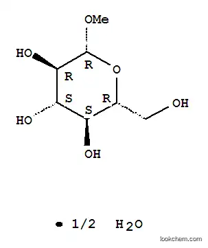 Molecular Structure of 7000-27-3 (METHYL BETA-D-GLUCOPYRANOSIDE HEMIHYDRATE)