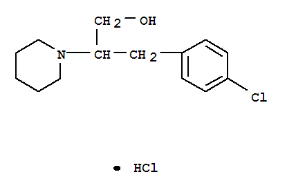 7032-54-4,3-(4-chlorophenyl)-2-(piperidin-1-yl)propan-1-ol,1-Piperidineethanol,b-(p-chlorobenzyl)-, hydrochloride (7CI,8CI); NSC 107290