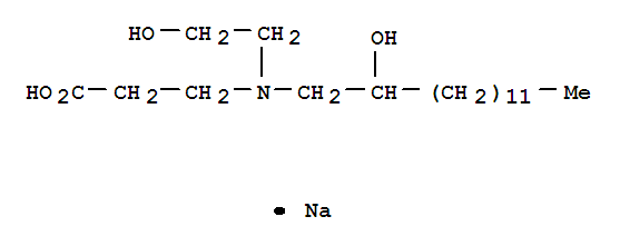 b-Alanine, N-(2-hydroxyethyl)-N-(2-hydroxytetradecyl)-,monosodium salt (9CI)