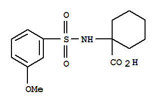 1-([(3-METHOXYPHENYL)SULFONYL]AMINO)CYCLOHEXANECARBOXYLIC ACID