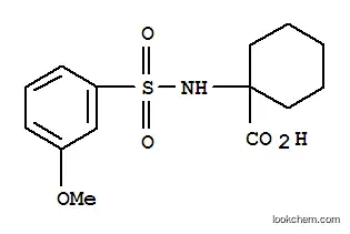 Molecular Structure of 708285-81-8 (1-([(3-METHOXYPHENYL)SULFONYL]AMINO)CYCLOHEXANECARBOXYLIC ACID)