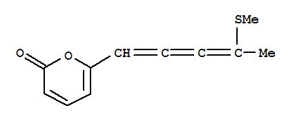 2H-Pyran-2-one,6-[4-(methylthio)-1,2,3-pentatrien-1-yl]-