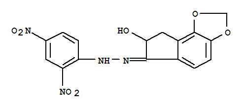 6H-Indeno[4,5-d]-1,3-dioxol-6-one,7,8-dihydro-7-hydroxy-, (2,4-dinitrophenyl)hydrazone(7CI,8CI)