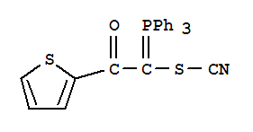 Thiocyanicacid, 2-oxo-2-(2-thienyl)-1-(triphenylphosphoranylidene)ethyl ester