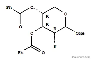 Molecular Structure of 7241-16-9 (Ribopyranoside,methyl 2-deoxy-2-fluoro-, dibenzoate, D- (8CI))