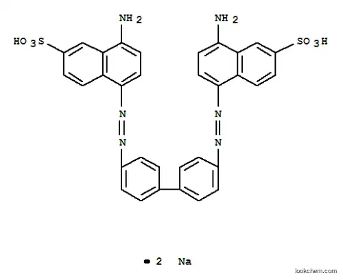 Molecular Structure of 7248-13-7 (2-Naphthalenesulfonicacid, 5,5'-[4,4'-biphenylylenebis(azo)]bis[8-amino-, disodium salt (8CI))