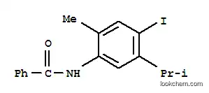 Molecular Structure of 7248-69-3 (N-(4-iodo-2-methyl-5-propan-2-yl-phenyl)benzamide)