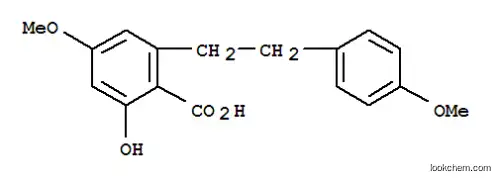 Molecular Structure of 72578-97-3 (4-methoxy-6-[2-(4-methoxyphenyl)ethyl]salicylic acid)