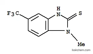 Molecular Structure of 7341-87-9 (1-METHYL-5-(TRIFLUOROMETHYL)-2,3-DIHYDRO-1H-BENZO[D]IMIDAZOLE-2-THIONE)