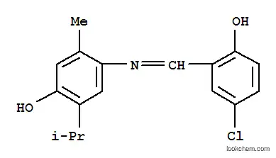 Molecular Structure of 7355-29-5 (4-chloro-6-({[4-hydroxy-2-methyl-5-(1-methylethyl)phenyl]amino}methylidene)cyclohexa-2,4-dien-1-one)