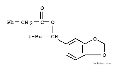 Molecular Structure of 7381-35-3 (1-(1,3-benzodioxol-5-yl)-2,2-dimethylpropyl phenylacetate)