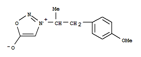 1,2,3-Oxadiazolium,5-hydroxy-3-[2-(4-methoxyphenyl)-1-methylethyl]-, inner salt