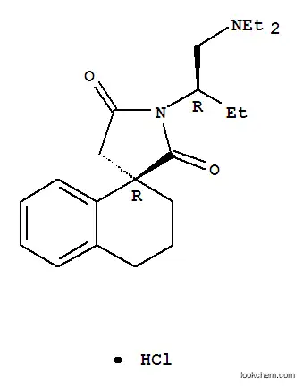 Molecular Structure of 74247-07-7 (Spiro[naphthalene-1(2H),3'-pyrrolidine]-2',5'-dione,1'-[(1R)-1-[(diethylamino)methyl]propyl]-3,4-dihydro-, hydrochloride (1:1),(1R)-rel-)