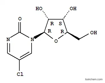 Molecular Structure of 74418-09-0 (5-chloro-1-pentofuranosylpyrimidin-2(1H)-one)