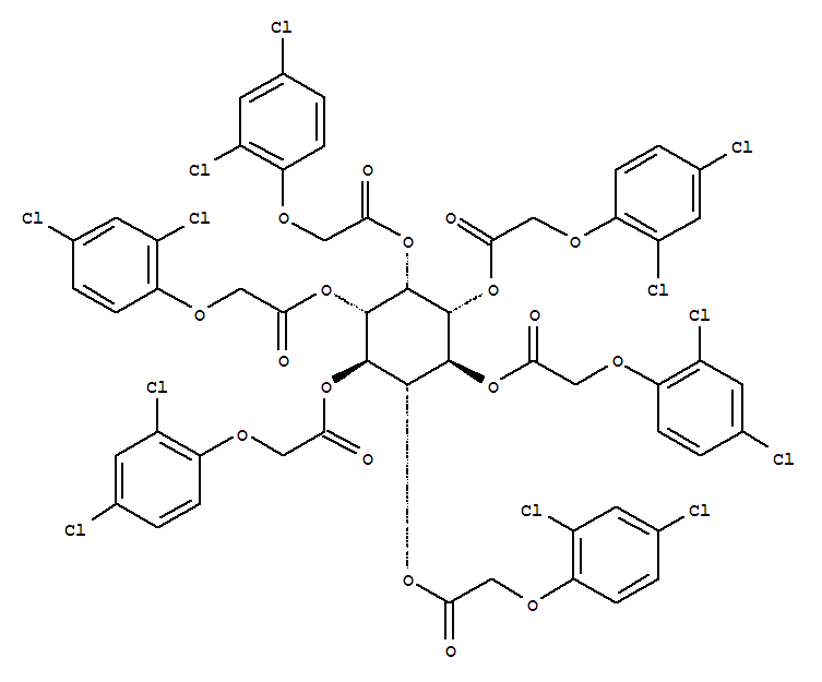 7460-63-1,cyclohexane-1,2,3,4,5,6-hexayl hexakis[(2,4-dichlorophenoxy)acetate],NSC34580